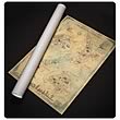 Lord of the Rings Map of New Zealand as Middle Earth Poster